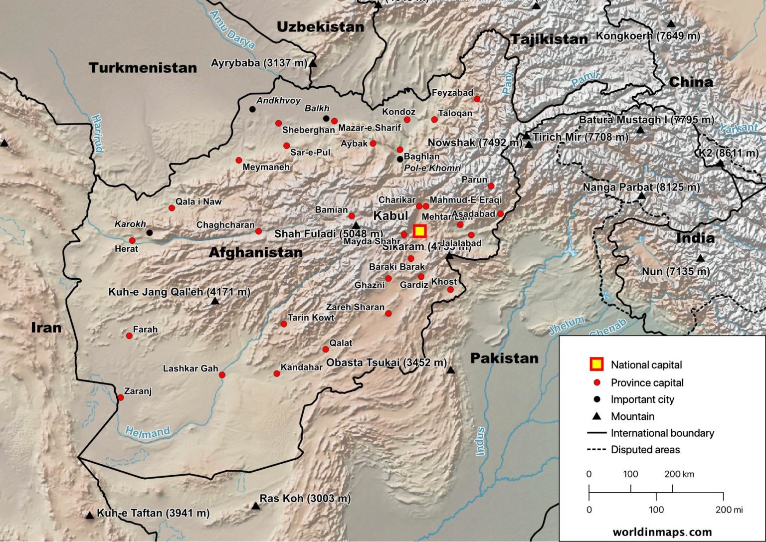 Afg Physical Map 1536x1087 