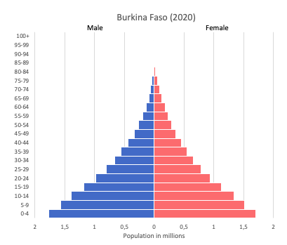 Population Pyramid Burkina Faso 1 