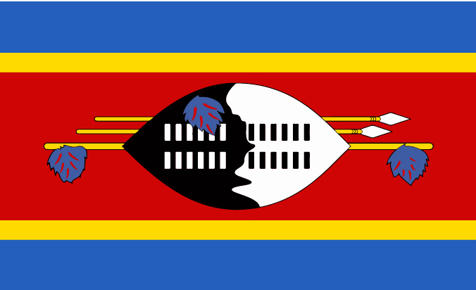 flag of Eswatini (Swaziland)