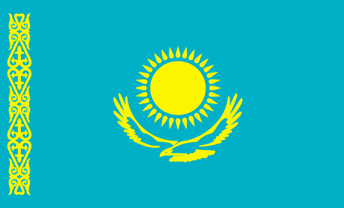 flag of Kazakhstan