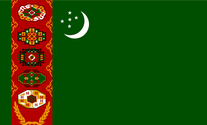 flag of Turkmenistan