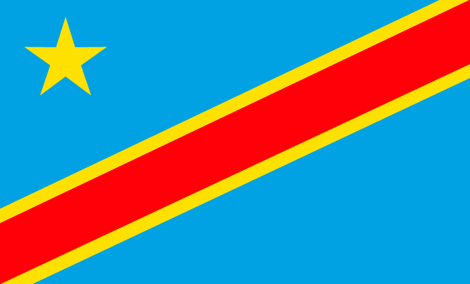 flag of the Democratic Republic of the Congo