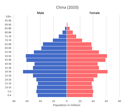 Chinese Population Pyramid