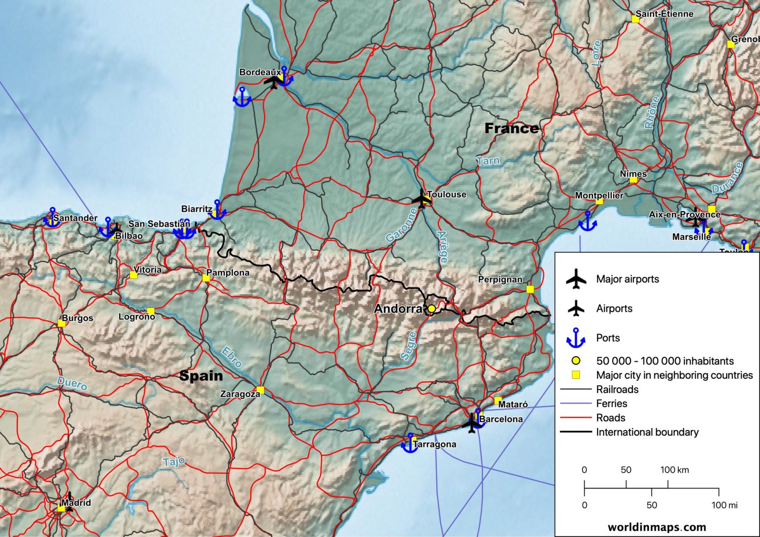 Andorra in map and data - World in maps