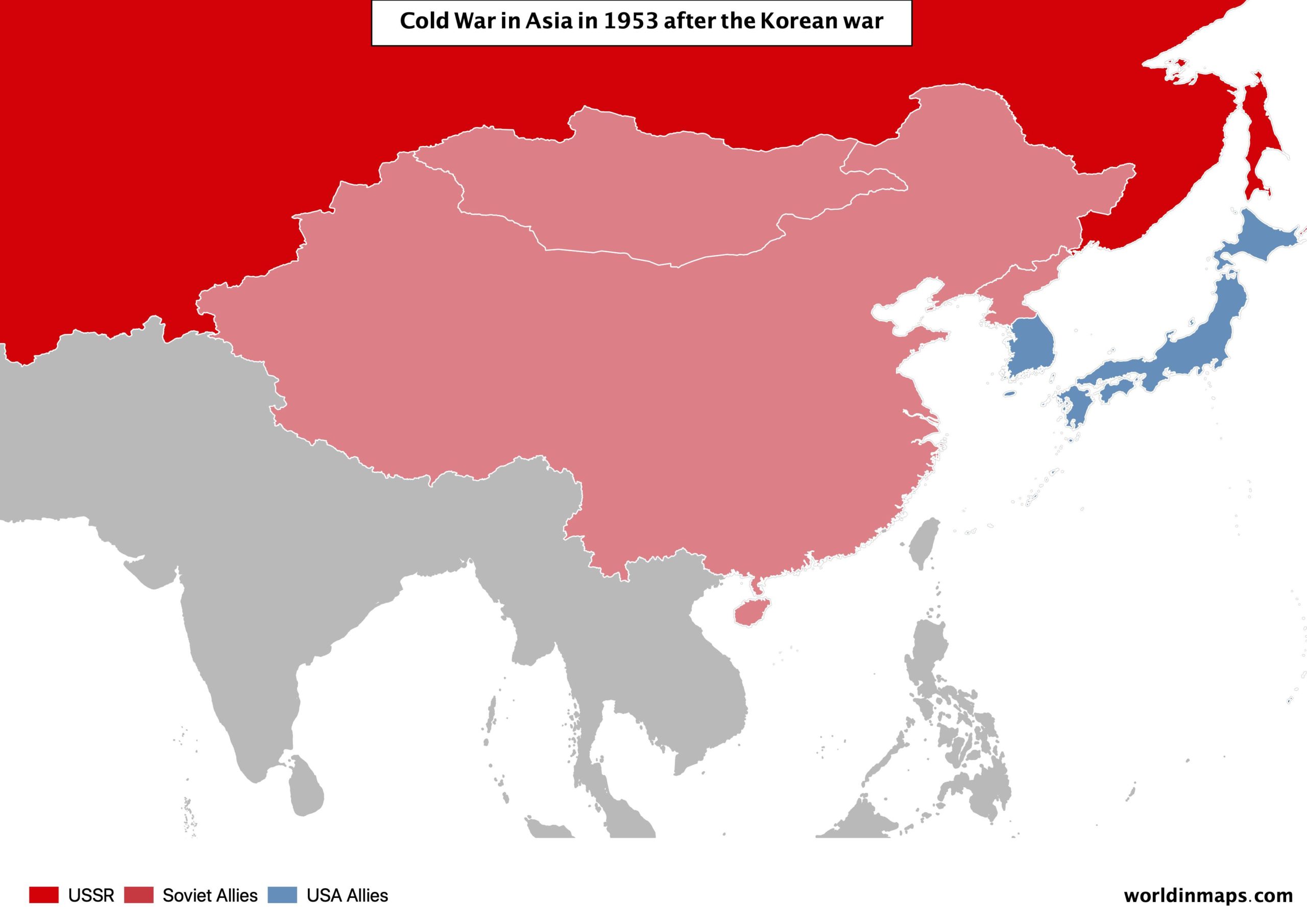 korean war world map