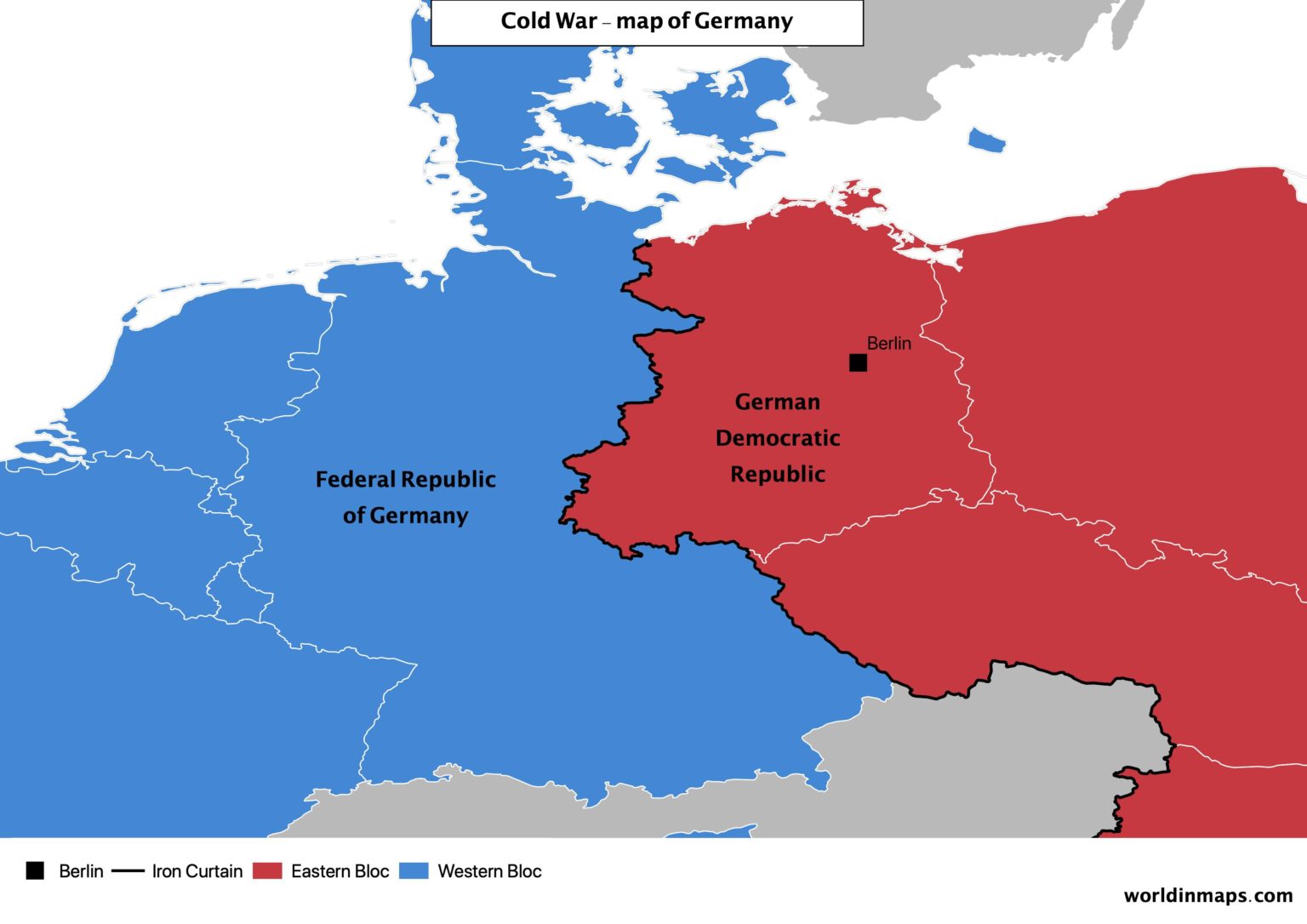 Cold war maps - World in maps