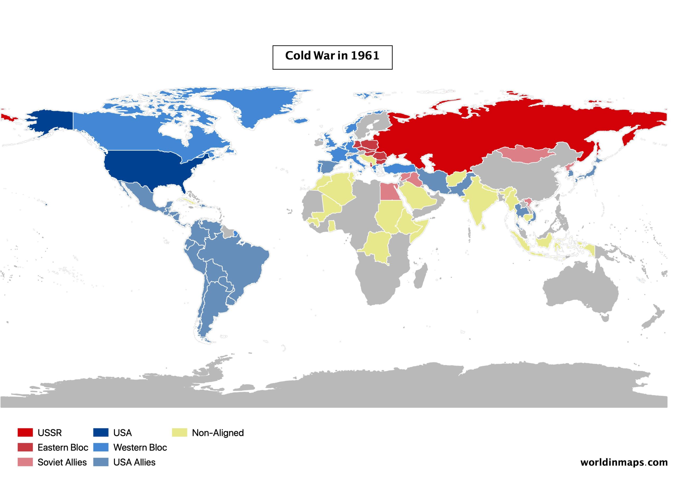 cold war map asia