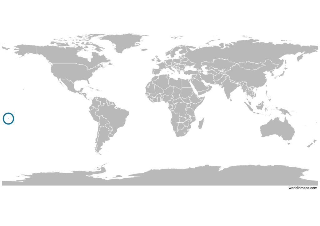 Samoa on the world map