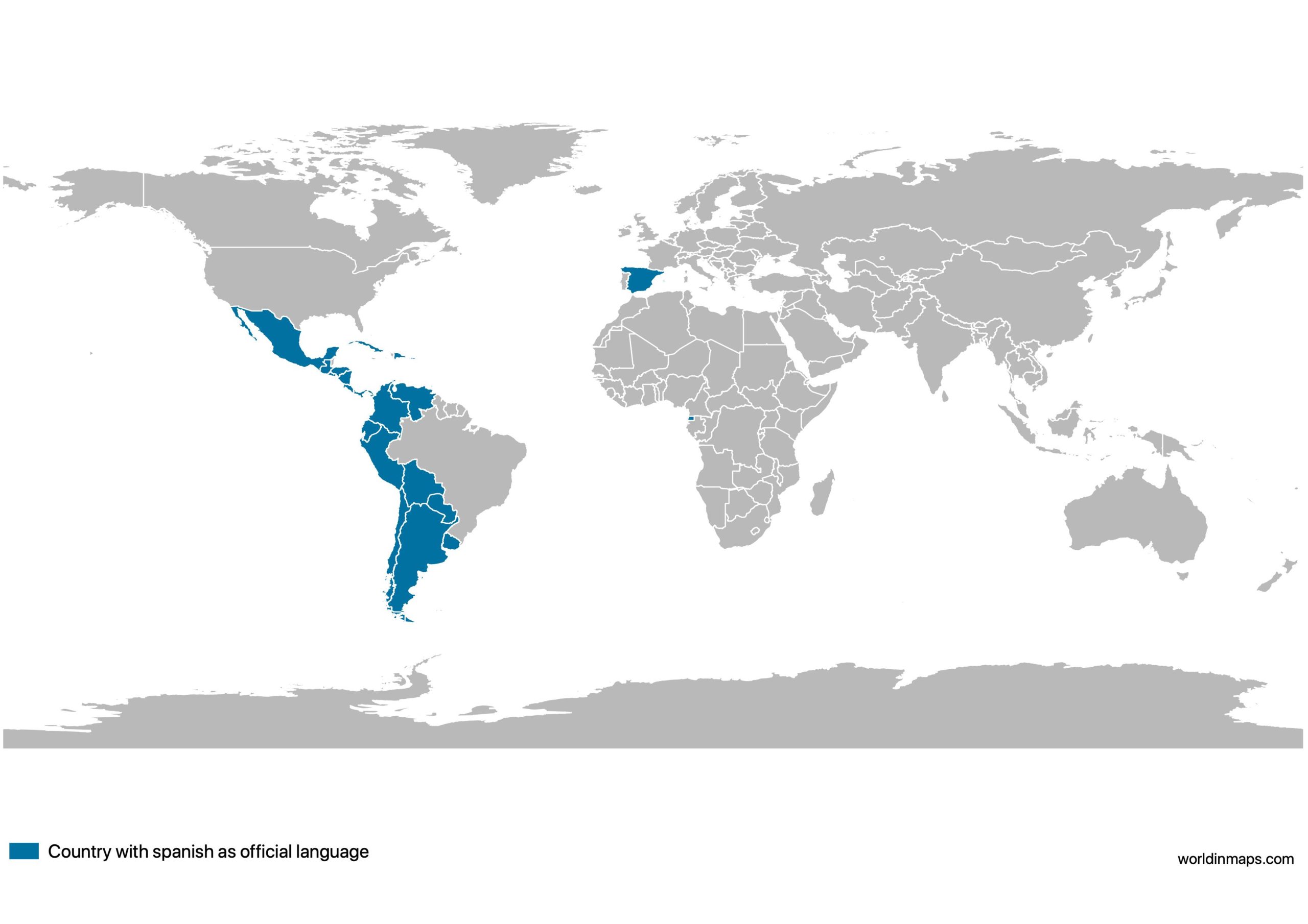 spanish speaking countries map