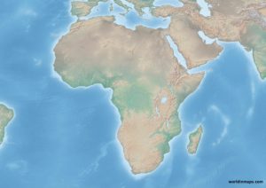 Physical Map Africa 300x212 