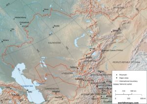 Central Asia - World in maps