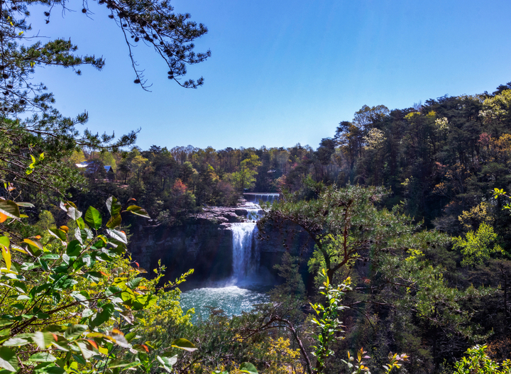 The DeSoto waterfall