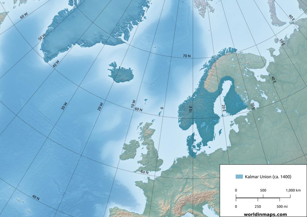 Kalmar Union map