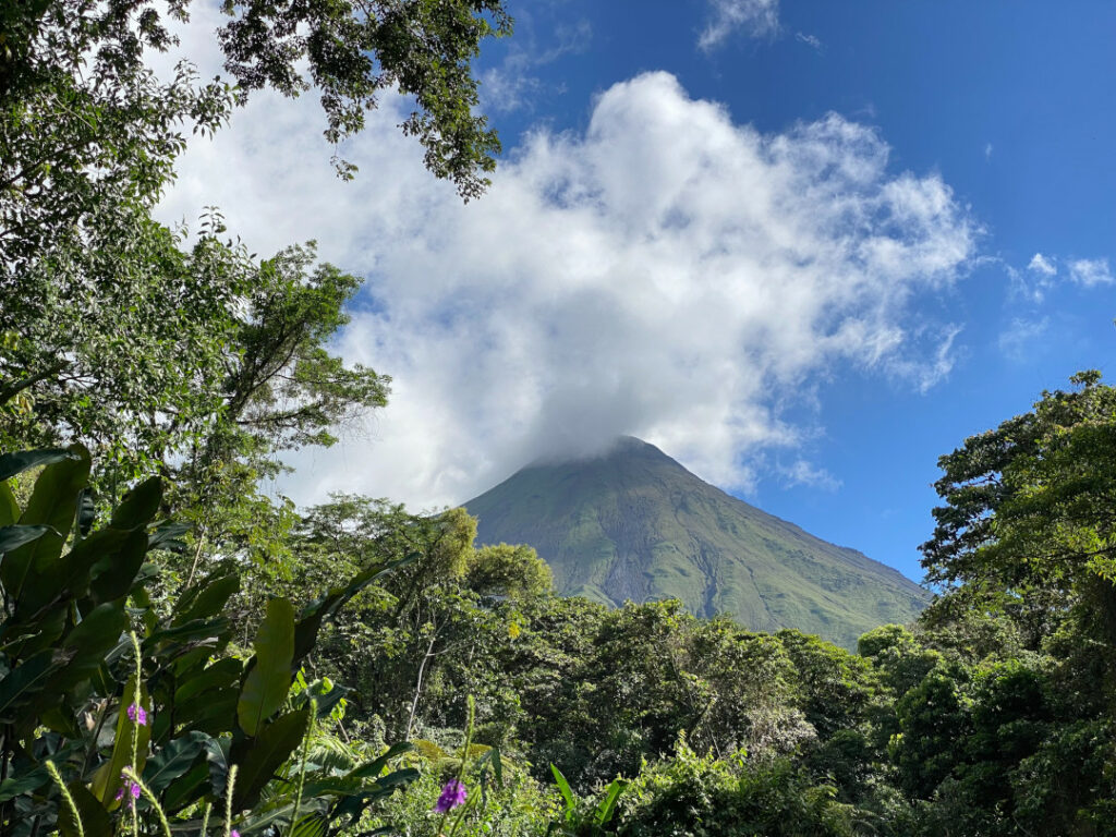 View of Mount Arenal volcano