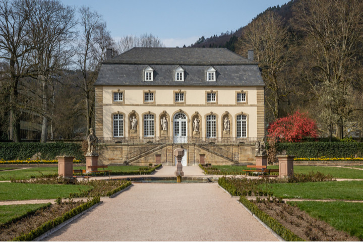 Picture of the Abbey garden of Echternach