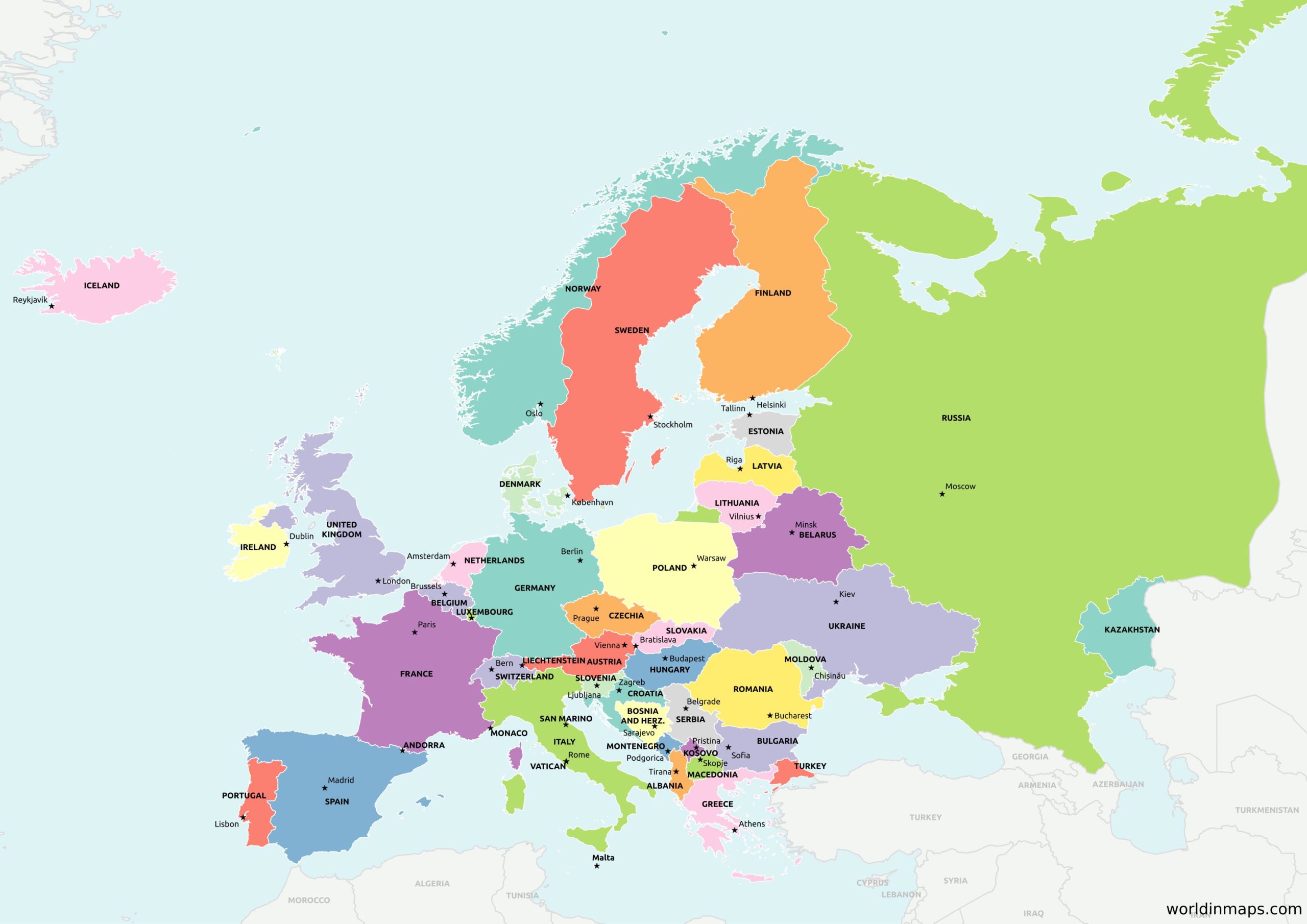 Europe World In Maps