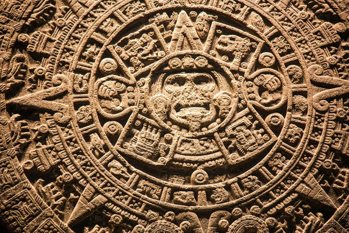The Aztec Sun Stone (or Calendar Stone)