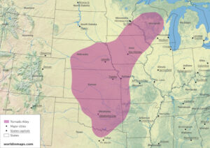 Tornadoes around the world - World in maps