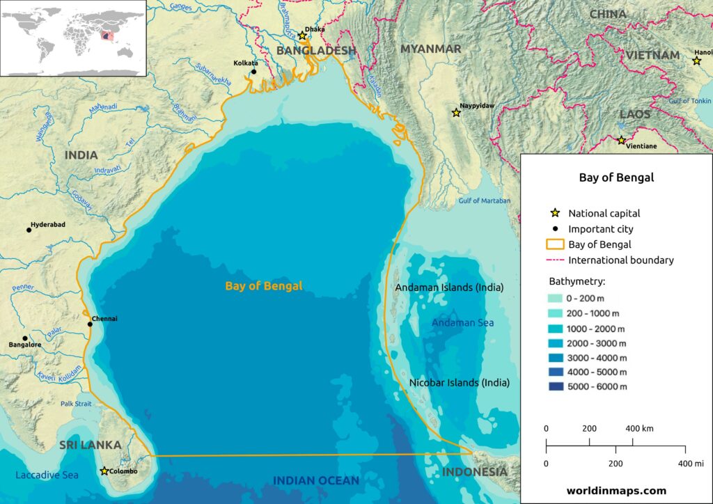bay of Bengal map