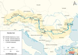 The Danube River - World in maps