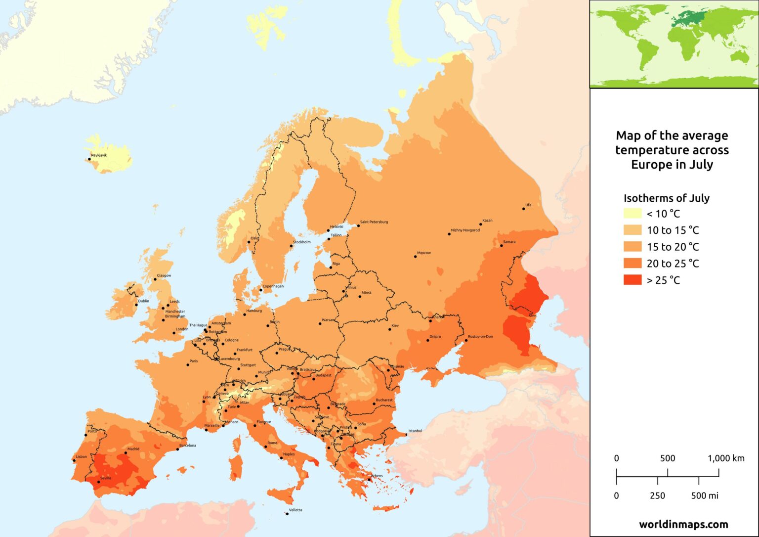 Climate of Europe - World in maps