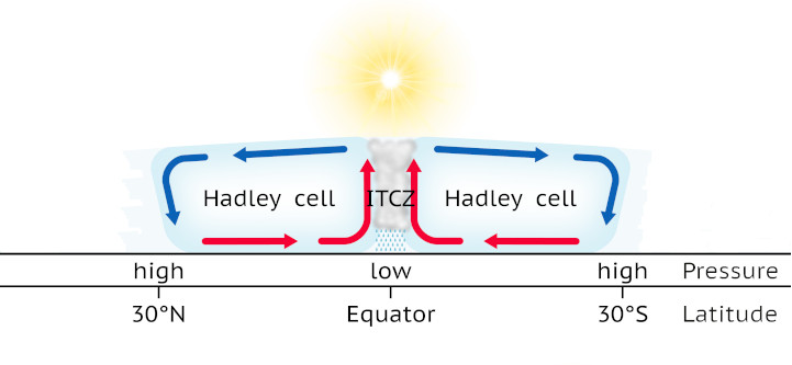 Hadley cell diagram