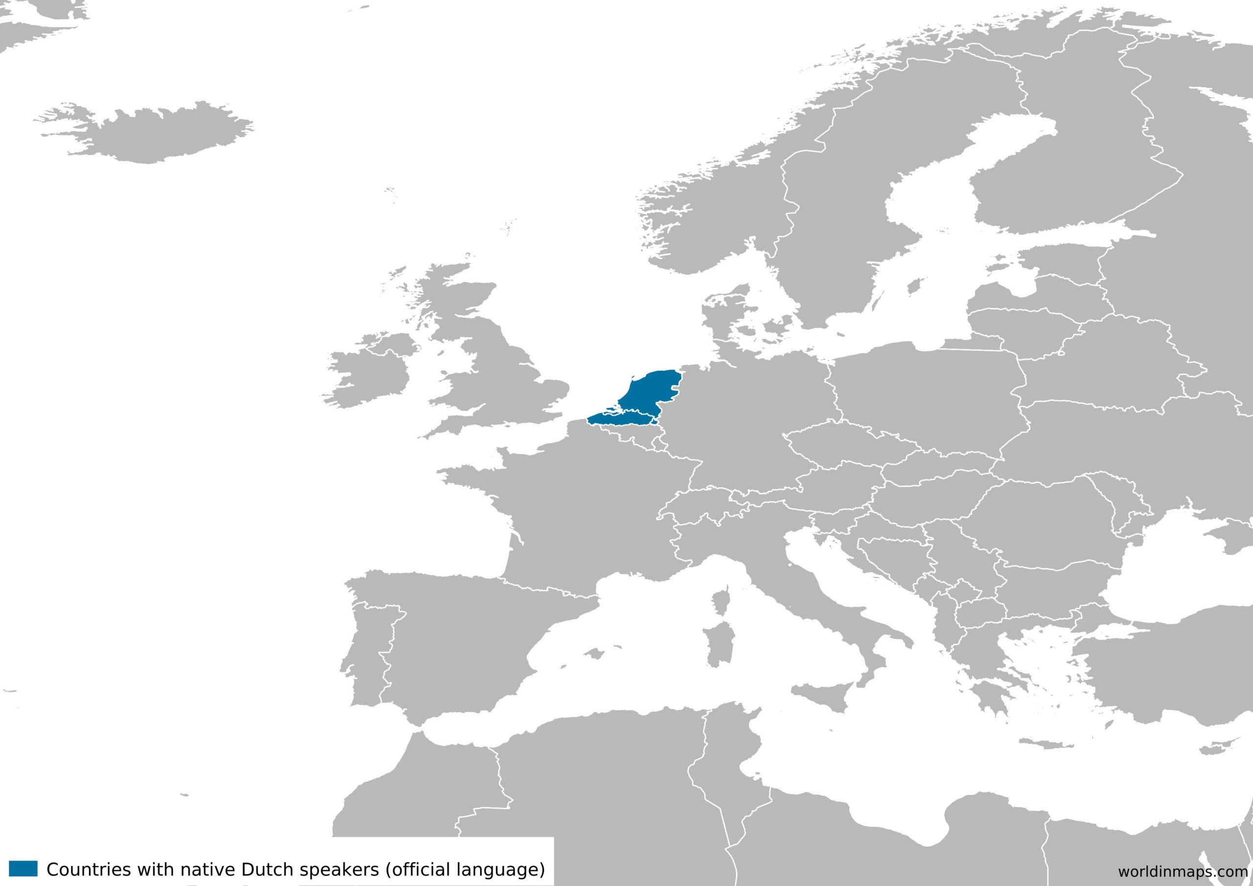 Egomania Op en neer gaan maagpijn Dutch speaking countries - World in maps