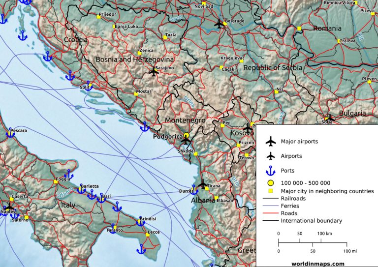 Montenegro data and statistics - World in maps